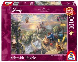 Puzzle 1000 Thomas Kinkade Piękna i Bestia. Wydawca: Schmidt. Multiszop.pl Opakowanie Puzzle 1000 Thomas Kinkade Piękna i Bestia