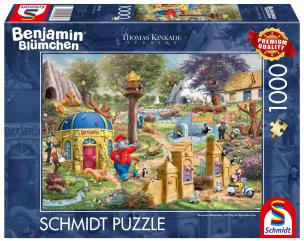 Puzzle 1000 Thomas Kinkade Słoń Benjamin. Wydawca: Schmidt. Multiszop.pl Opakowanie Puzzle 1000 Thomas Kinkade Słoń Benjamin