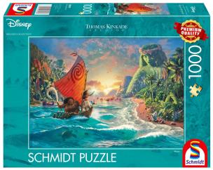 Puzzle 1000 Thomas Kinkade, Vaiana: Skarb oceanu. Wydawca: G3. Multiszop.pl Opakowanie Puzzle 1000 Thomas Kinkade, Vaiana: Skarb oceanu