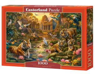 Puzzle 1000 Tigers Paradise. Wydawca: Castorland. Multiszop.pl Opakowanie Puzzle 1000 Tigers Paradise