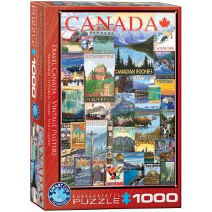 Opakowanie Puzzle 1000 Travel Canada Vintage Poste 6000-0778
