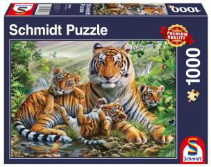 Puzzle 1000 Tygrysy. Wydawca: G3. Multiszop.pl Opakowanie Puzzle 1000 Tygrysy