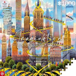 Puzzle 1000 Tytus Brzozowski Nowy Jork / New York. Wydawca: GOOD LOOT. Multiszop.pl Opakowanie Puzzle 1000 Tytus Brzozowski Nowy Jork / New York