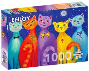 Puzzle 1000 Uśmiechnięte koty. Wydawca: G3. Multiszop.pl Opakowanie Puzzle 1000 Uśmiechnięte koty