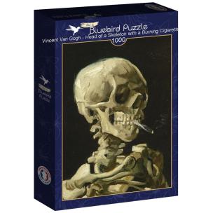 Opakowanie Puzzle 1000 Van Gogh, Głowa szkieletu z płonącym..