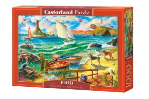 Puzzle 1000 Weekend nad morzem C-104895. Wydawca: CASTOR. Multiszop.pl Opakowanie Puzzle 1000 Weekend nad morzem C-104895