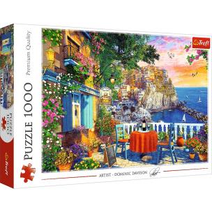 Puzzle 1000 Widok na Cinque Terre 10776. Wydawca: Trefl PAP. Multiszop.pl Opakowanie Puzzle 1000 Widok na Cinque Terre 10776