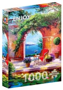 Puzzle 1000 Widok na morze. Wydawca: G3. Multiszop.pl Opakowanie Puzzle 1000 Widok na morze