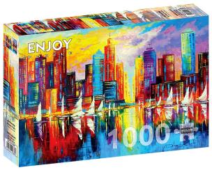 Puzzle 1000 Wieczór w Nowym Jorku/USA. Wydawca: G3. Multiszop.pl Opakowanie Puzzle 1000 Wieczór w Nowym Jorku/USA