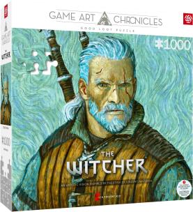 Puzzle 1000 Wiedźmin: Geralt & Vincent van Gogh. Wydawca: GOOD LOOT. Multiszop.pl Opakowanie Puzzle 1000 Wiedźmin: Geralt & Vincent van Gogh