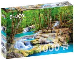 Opakowanie Puzzle 1000 Wodospady Erawan, Tajlandia