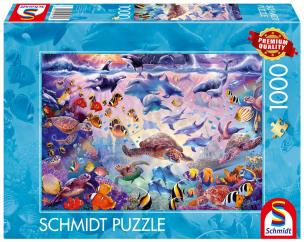 Puzzle 1000 Wspaniały ocean. Wydawca: Schmidt. Multiszop.pl Opakowanie Puzzle 1000 Wspaniały ocean