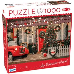 Puzzle 1000 XMAS Christmas Porch. Wydawca: Tactic. Multiszop.pl Opakowanie Puzzle 1000 XMAS Christmas Porch