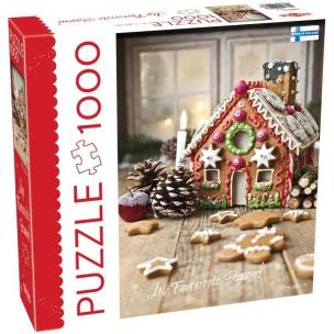 Puzzle 1000 XMAS Gingerbread House. Wydawca: Tactic. Multiszop.pl Opakowanie Puzzle 1000 XMAS Gingerbread House