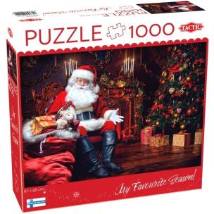 Puzzle 1000 XMAS Santa Claus' Room. Wydawca: Tactic. Multiszop.pl Opakowanie Puzzle 1000 XMAS Santa Claus' Room