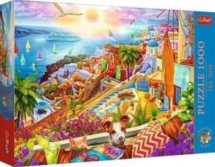 Opakowanie Puzzle 1000 Z wizytą na Santorini TREFL