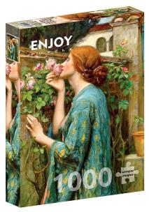 Puzzle 1000 Zapach róży, John William Waterhouse. Wydawca: G3. Multiszop.pl Opakowanie Puzzle 1000 Zapach róży, John William Waterhouse