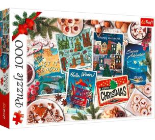 Puzzle 1000 Zimowe wspomnienia 10730. Wydawca: Trefl PAP. Multiszop.pl Opakowanie Puzzle 1000 Zimowe wspomnienia 10730