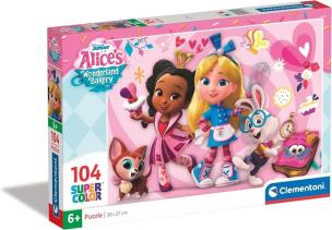 Opakowanie Puzzle 104 Super Kolor Alice`s Wonderland Bakery