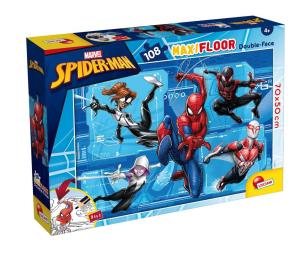 Puzzle 108 podłogowe Spiderman. Wydawca: Dante. Multiszop.pl Opakowanie Puzzle 108 podłogowe Spiderman