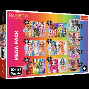Opakowanie Puzzle 10w1 Kolekcja modnych laleczek TREFL