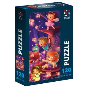 Puzzle 120 De.tail. Leśne miasto. Wydawca: Roter Kafer. Multiszop.pl Opakowanie Puzzle 120 De.tail. Leśne miasto