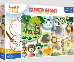 Puzzle 15 Giant Bobaski w Zoo TREFL. Wydawca: Trefl. Multiszop.pl Opakowanie Puzzle 15 Giant Bobaski w Zoo TREFL