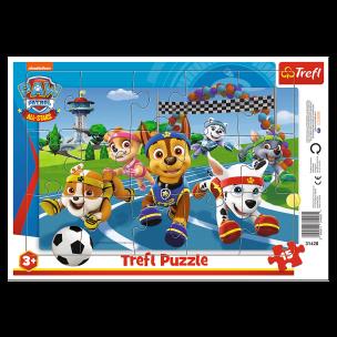 Opakowanie Puzzle 15 Ramkowe Uczynne pieski Viacom PAW Patrol 31428