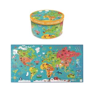 Opakowanie Puzzle 150 Mapa Świata