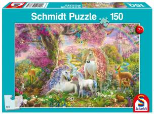 Puzzle 150 Rodzina jednorożców G3. Wydawca: Schmidt. Multiszop.pl Opakowanie Puzzle 150 Rodzina jednorożców G3