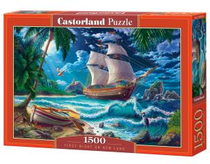 Puzzle 1500 First Night on New Land CASTOR. Wydawca: Castorland. Multiszop.pl Opakowanie Puzzle 1500 First Night on New Land CASTOR