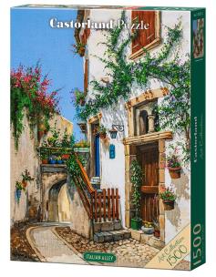 Puzzle 1500 Italian Alley, Magdalena Kępka CASTOR. Wydawca: Castorland. Multiszop.pl Opakowanie Puzzle 1500 Italian Alley, Magdalena Kępka CASTOR