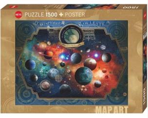 Opakowanie Puzzle 1500 Kosmos, Andre Sanchez (Puzzle+plakat)