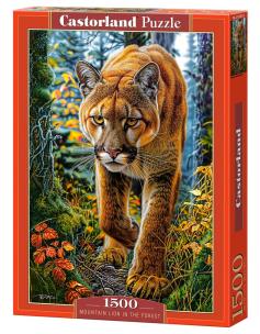Puzzle 1500 Mountain Lion In The Forest CASTOR. Wydawca: Castorland. Multiszop.pl Opakowanie Puzzle 1500 Mountain Lion In The Forest CASTOR