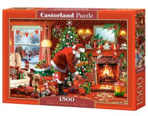 Puzzle 1500 Santa's Special Delivery CASTOR. Wydawca: Castorland. Multiszop.pl Opakowanie Puzzle 1500 Santa's Special Delivery CASTOR