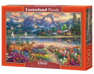 Puzzle 1500 Spring Mountain Majesty CASTOR. Wydawca: Castorland. Multiszop.pl Opakowanie Puzzle 1500 Spring Mountain Majesty CASTOR