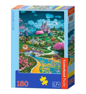 Puzzle 180 Cinderella's Castle CASTOR. Wydawca: Castorland. Multiszop.pl Opakowanie Puzzle 180 Cinderella's Castle CASTOR