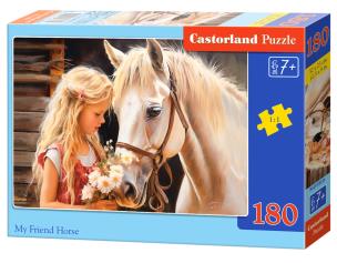 Puzzle 180 My Friend Horse CASTOR. Wydawca: Castorland. Multiszop.pl Opakowanie Puzzle 180 My Friend Horse CASTOR