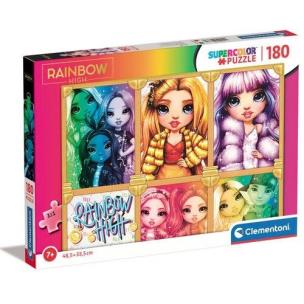 Opakowanie Puzzle 180 Supercolor Rainbow High