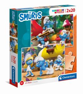 Opakowanie Puzzle 2 x 20 super kolor The Smurfs 24789