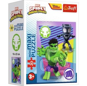Opakowanie Puzzle 20 miniMaxi-Niesamowity Spidey 4 TREFL