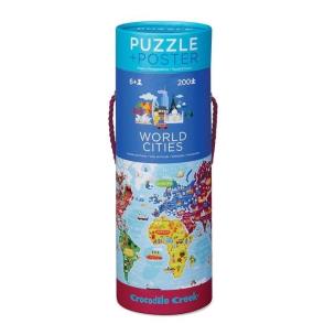 Opakowanie Puzzle 200 Miasta Świata z plakatem