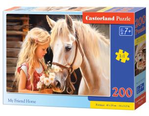 Puzzle 200 My Friend Horse CASTOR. Wydawca: Castorland. Multiszop.pl Opakowanie Puzzle 200 My Friend Horse CASTOR