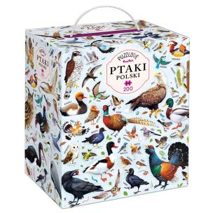 Okładka książki Puzzle 200 Puzzlove Ptaki Polski CzuCzu