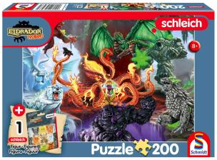 Opakowanie Puzzle 200 Schleich Eldrador Straszne Stworzenia + figurka 113351