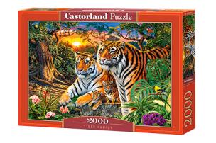 Opakowanie Puzzle 2000 el. C-200825 Tiger Family