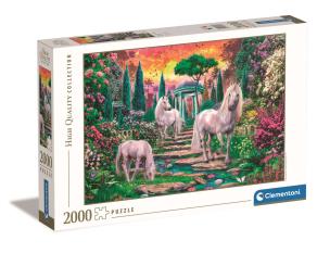 Opakowanie Puzzle 2000 HQ Classical Garden Unicorns