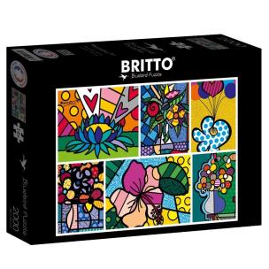 Opakowanie Puzzle 2000 Kwiaty, Romero Britto