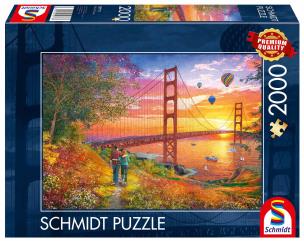 Opakowanie Puzzle 2000 PQ Spacer w pobliżu mostu Golden Gate San Francisco 112748