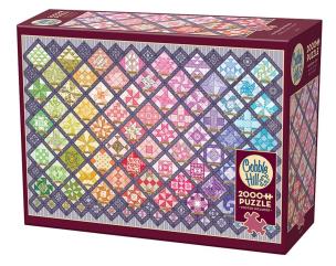 Opakowanie Puzzle 2000 Tęczowy patchwork